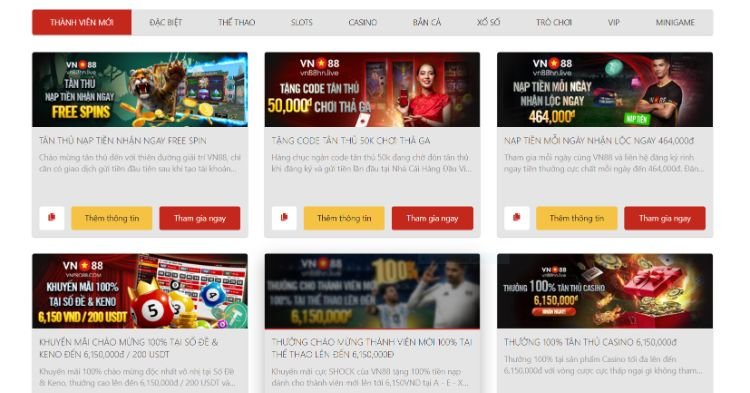 Một số quy định khi tham gia ưu đãi VN88 tặng 88K - Nhà cái tặng tiền uy tín