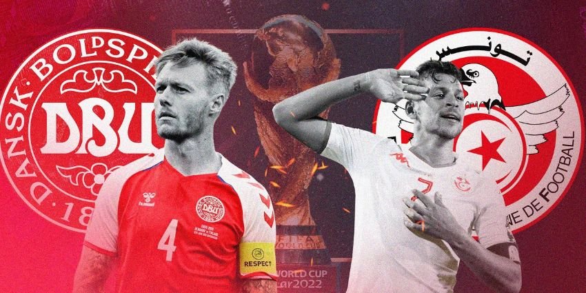 world cup 2022 bảng D đan mạch vs tunisia