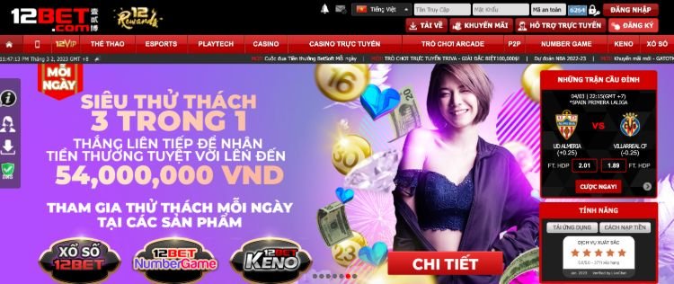 Cách đăng nhập 12Bet nhanh nhất