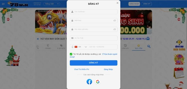 Hướng dẫn nhận thưởng 78win tặng 78k nhà cái tặng tiền uy tín