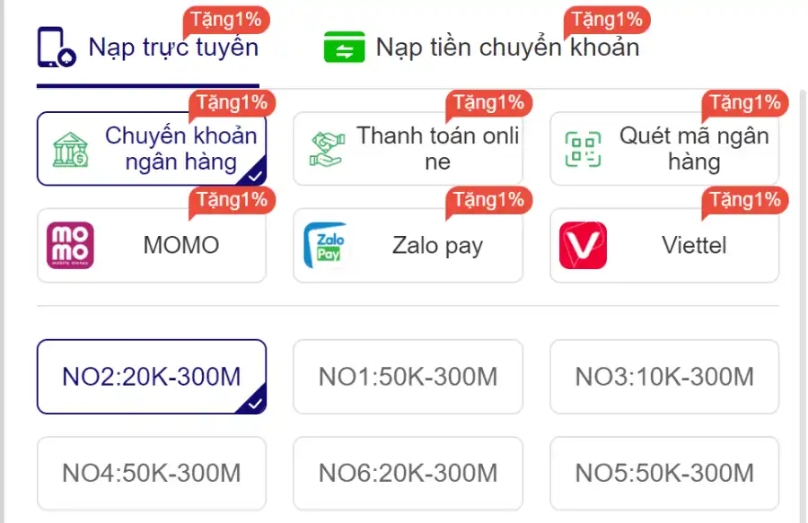 88vn nạp tiền