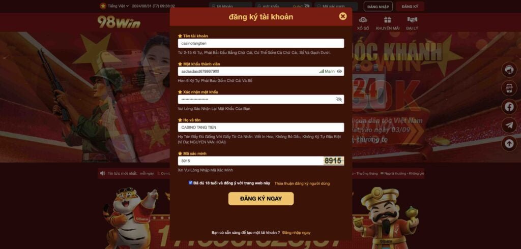 98WIN-huong-dan-dang-ky-tai-khoan